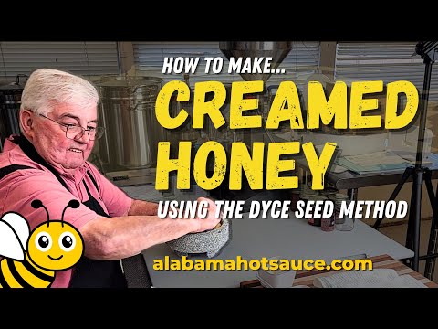Видео: Приготовление кремового мёда — метод Dyce с использованием мёда из семян #alabamahotsauce #creame...