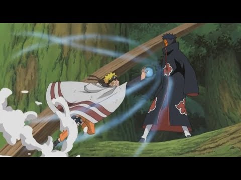 Видео: Наруто, Сакура, Киба, Шино и Ямато против Тоби (Полныи Бои)