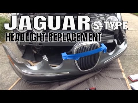 Видео: Ремонт фар Jaguar S-Type | Замена HID
