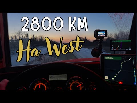Видео: 2800 КМ На Запад.  Зима  -45. Рейс Квебек - Манитоба