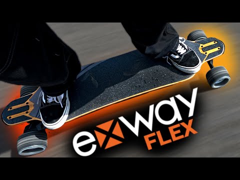 Видео: Бюджетный Электроскейт EXWAY Flex Riot с колесами IWONDER Hydro