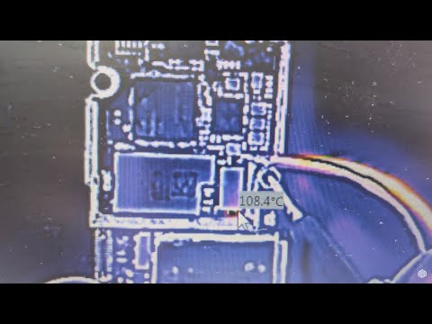 Видео: Мы исправили материнскую плату телефона iPhone X, которая была замкнута с помощью тепловой камеры!