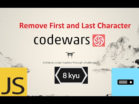 Видео: Codewars JavaScript 8kyu / Как решить задачу Remove First and Last Character ?