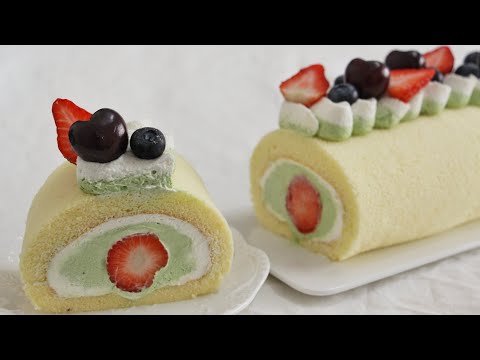 Видео: Клубничный фисташковый рулет