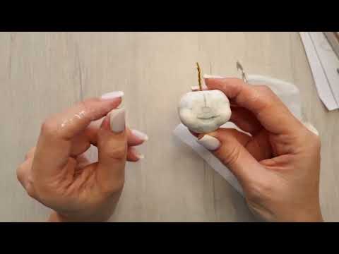 Видео: Елочная игрушка вишенки из папье-маше Урок 3