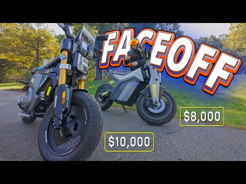 Видео: BMW CE 02 HighLine против Naxeon IAM — сравнительный обзор + ГОНКИ!!