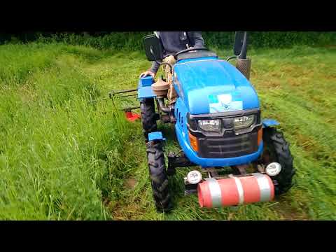 Видео: Мототрактор lider 150D та Коса роторна КР -  9