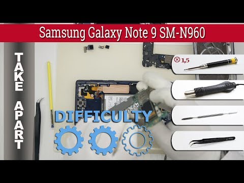 Видео: Как разобрать 📱 Samsung Galaxy Note 9 SM-N960 Разборка и ремонт