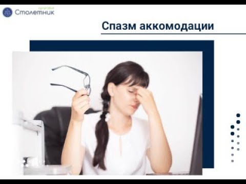 Видео: Спазм аккомодации
