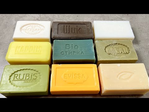 Видео: ASMR ENTSPANNUNG Soap cutting Резка мыла АСМР мыло 🤎