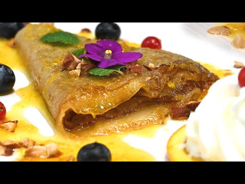 Видео: Блинчики Сюзетт от Шефа Андрея Балан. Пошаговый рецепт, тонкости и нюансы. Эстетика сервировки!