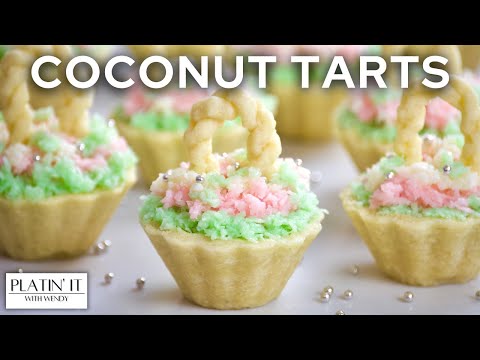 Видео: Вкусные кокосовые тарты | Как приготовить тарты-корзинки | Праздничные фавориты