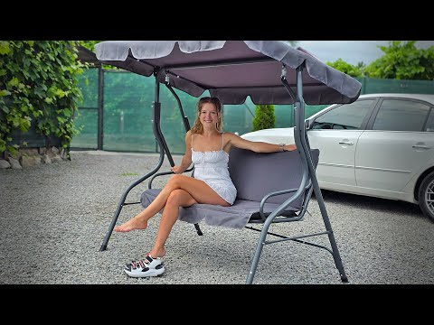 Видео: БЮДЖЕТНАЯ САДОВАЯ КАЧЕЛЯ BONRO RELAX