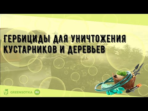 Видео: Гербициды для уничтожения кустарников и деревьев