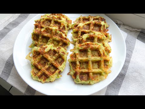Видео: КАБАЧКОВІ вафлі з твердим сиром. #бельгійські вафлі