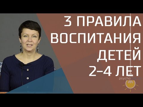 Видео: 3 правила воспитания ребенка от 2 до 4 лет. Психология переходного возраста.