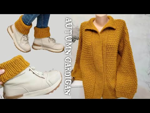 Видео: 🍁 ОСЕННИЙ - ЗИМНИЙ  ТЕПЛЫЙ КАРДИГАН спицами 😍🥰👍