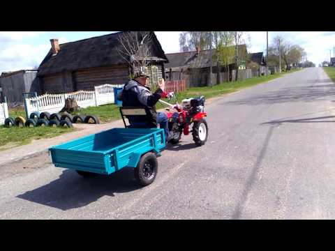 Видео: Обкатка мотоблока Штенли (SHTENLI 1900 Pro) с пониженной передачей