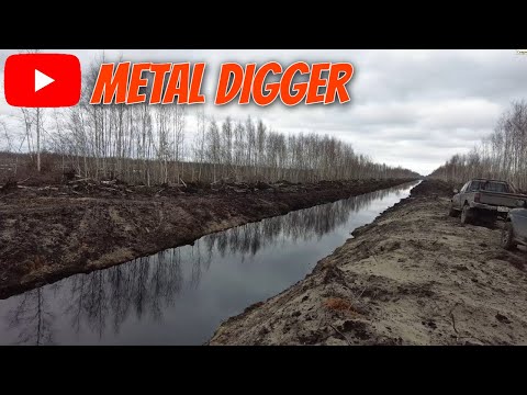 Видео: На торфяниках почистили каналы - самое время искать там металл!