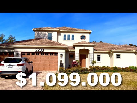 Видео: США. ОБЗОР ДОМА за $1.099.000, Новостройка на продажу от застройщика / Longwood, Центральная Флорида