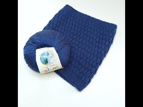 Видео: Снуд спицами для мальчика. Экспресс МК