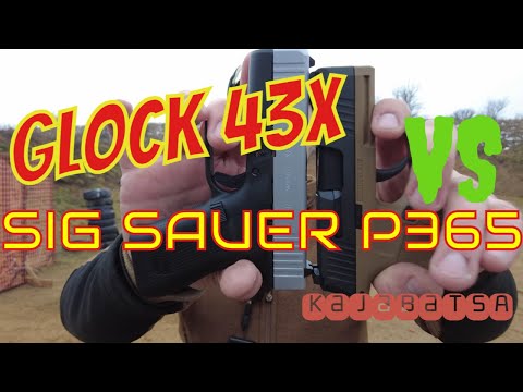Видео: #kajabatsa Сравнение Glock 43X vs Sig Sauer P365