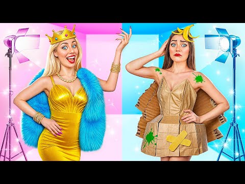 Видео: Бедная vs Богатая Одевайтесь чтобы впечатлить Челлендж | Экстремальное Преображение от Multi DO