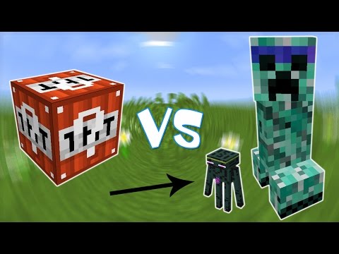 Видео: TNT Лаки Блок VS Крипер Мутант и Карлик Эндермэн! - Лаки Битва #24