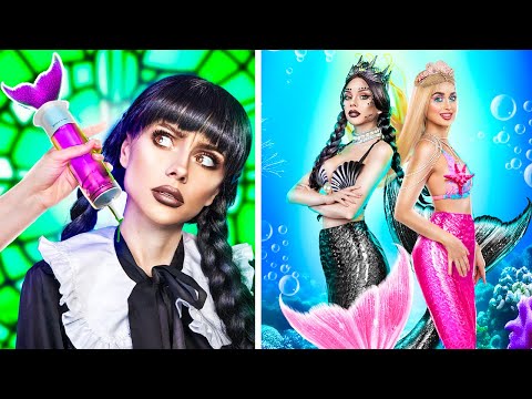 Видео: Из Уэнсдей Аддамс в Русалку! Как стать Русалкой!