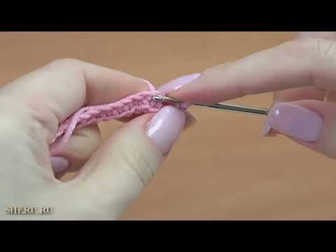 Видео: Кружева крючком:  Демо-версия Урока вязания элемента 46