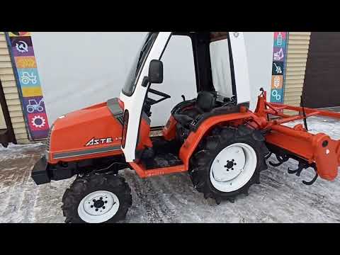 Видео: Минитрактор KUBOTA ASTE A 17 (Полный привод, 17л.с.)