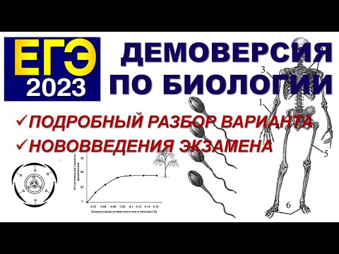 Видео: ДЕМОВЕРСИЯ ЕГЭ ПО БИОЛОГИИ 2023 | ПОДРОБНЫЙ РАЗБОР