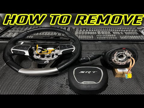 Видео: Снятие подушки безопасности, замена часовой пружины и снятие рулевого колеса | Dodge Charger Chal...