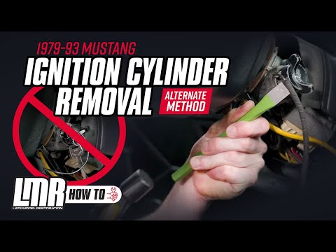 Видео: Как снять замок зажигания Fox Body Mustang | Без ключей/Альтернативный метод (1979-1993)