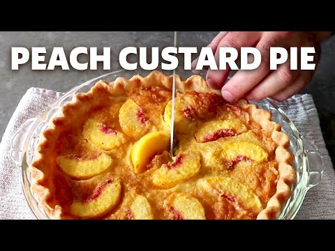 Видео: Как приготовить персиковый пирог с заварным кремом | Food Wishes