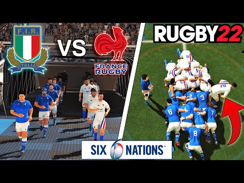 Видео: ИТАЛИЯ против ФРАНЦИИ | Турнир 6 Наций 2023, раунд 1 | Регби 22 — Игровой процесс и комментарии, ...
