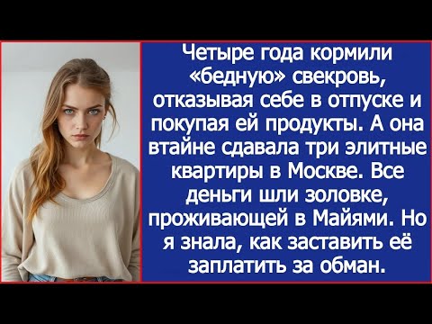 Видео: Четыре года кормили «бедную» свекровь, пока она отсылала деньги золовке, проживающей в Майями.