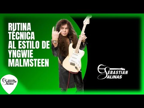 Видео: В стиле YNGWIE MALMSTEEN: 7-минутная техничная рутина на гитаре