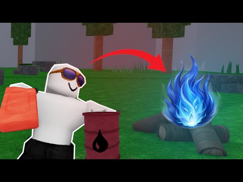 Видео: Я СДЕЛАЛ СИНИЙ ОГОНЬ в 99 НОЧЕЙ в ЛЕСУ в Roblox!!!