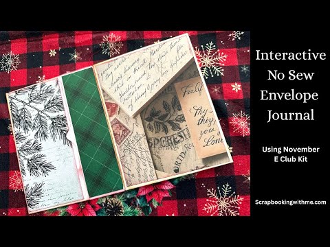 Видео: Интерактивный журнал-конверт без шитья — быстро и просто