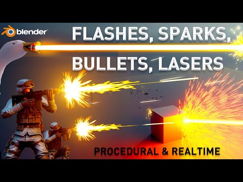 Видео: EASY Blender VFX: процедурная стрельба, лазеры и разрушения для анимации!