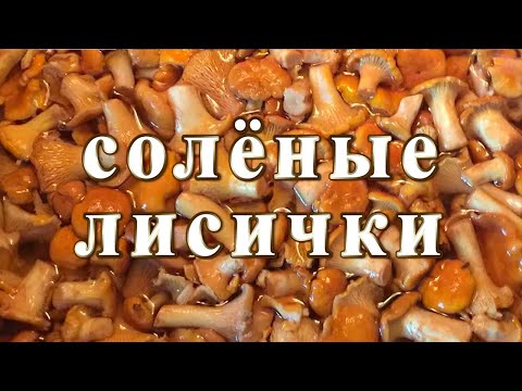 Видео: Солёные лисички. Рецепт без уксуса!