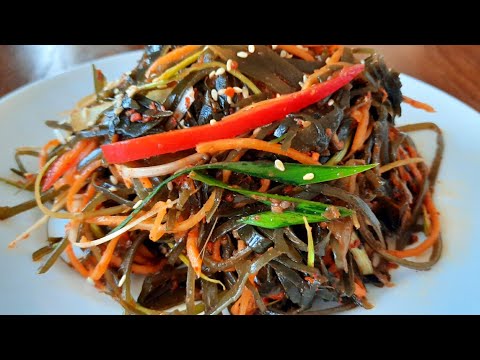 Видео: Салат из морской капусты по Корейски!Мегича!Витаминный,Вкуснейший салат!Ешь сколько хочешь и худей!