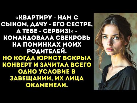 Видео: «Твои родители умерли, пора делить наследство!» — заявила свекровь, принеся торт