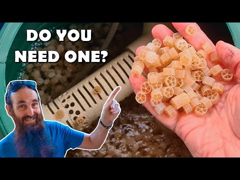 Видео: Биореакторы с подвижным слоем, биофильтры для аквапонических прудов и аквакультуры