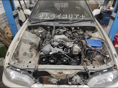 Видео: Свап Марк 2 90 1uz-fe vvti подрамник/колектора Часть 2