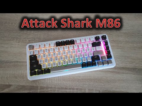 Видео: Обзор механической клавиатуры Attack Shark M86