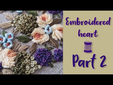 Видео: Бразильская вышивка часть 2. How to brasilian embroider part 2.