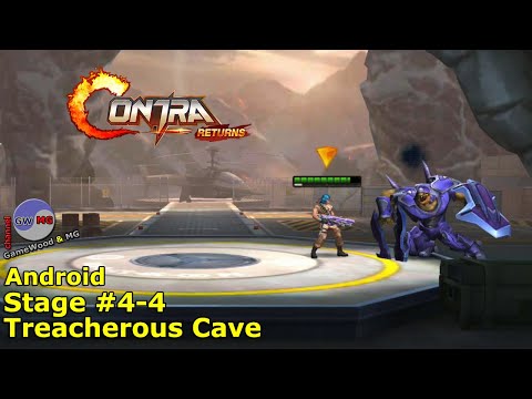 Видео: Level 4-4. Treacherous Cave. Прохождение игры Contra Returns на Android