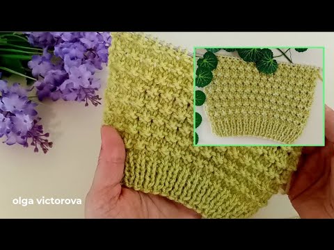 Видео: 1150 МИЛЫЕ БУСИНКИ РЕЛЬЕФНЫЙ УЗОР СПИЦАМИ Knitting patterns